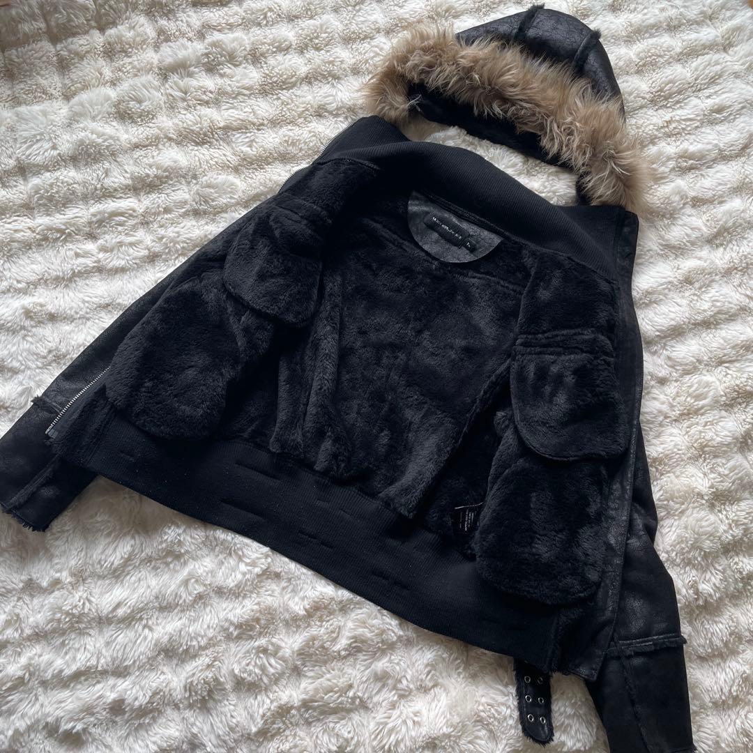 racer worldwide Sheepskin Jacket XL y2k - メルカリ