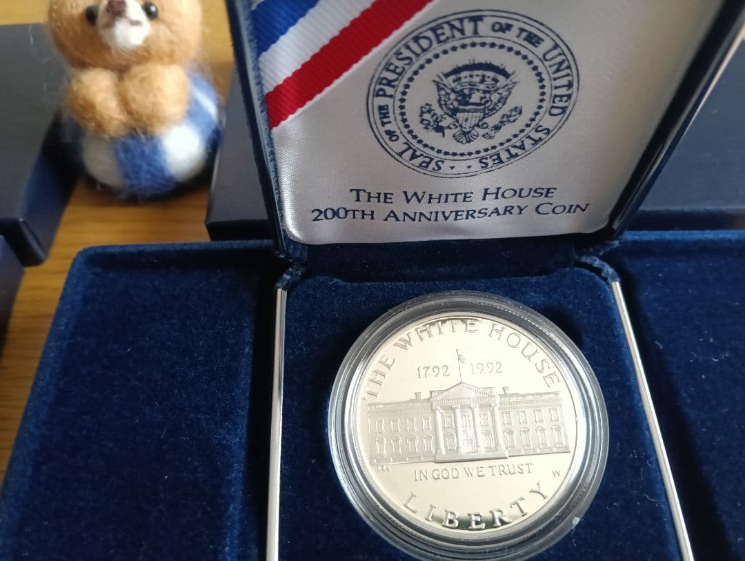 ☆激レア！☆ホワイトハウス200周年記念銀貨 ＆ 議会図書館200周年記念