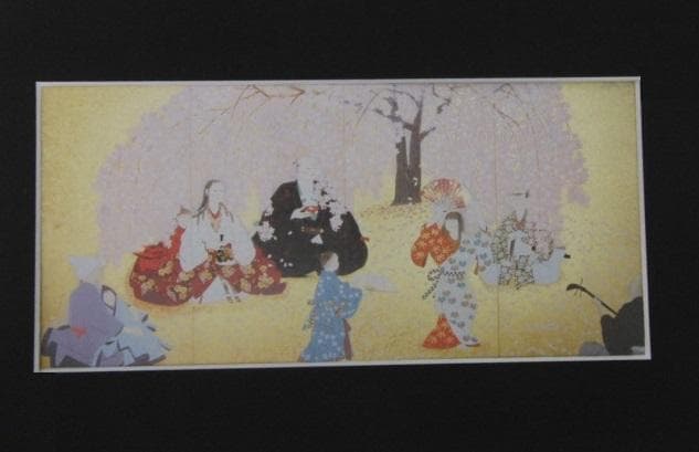 森田曠平、【惜春】、希少な大判額装用画集より、美品、日本人画家、新品額装付