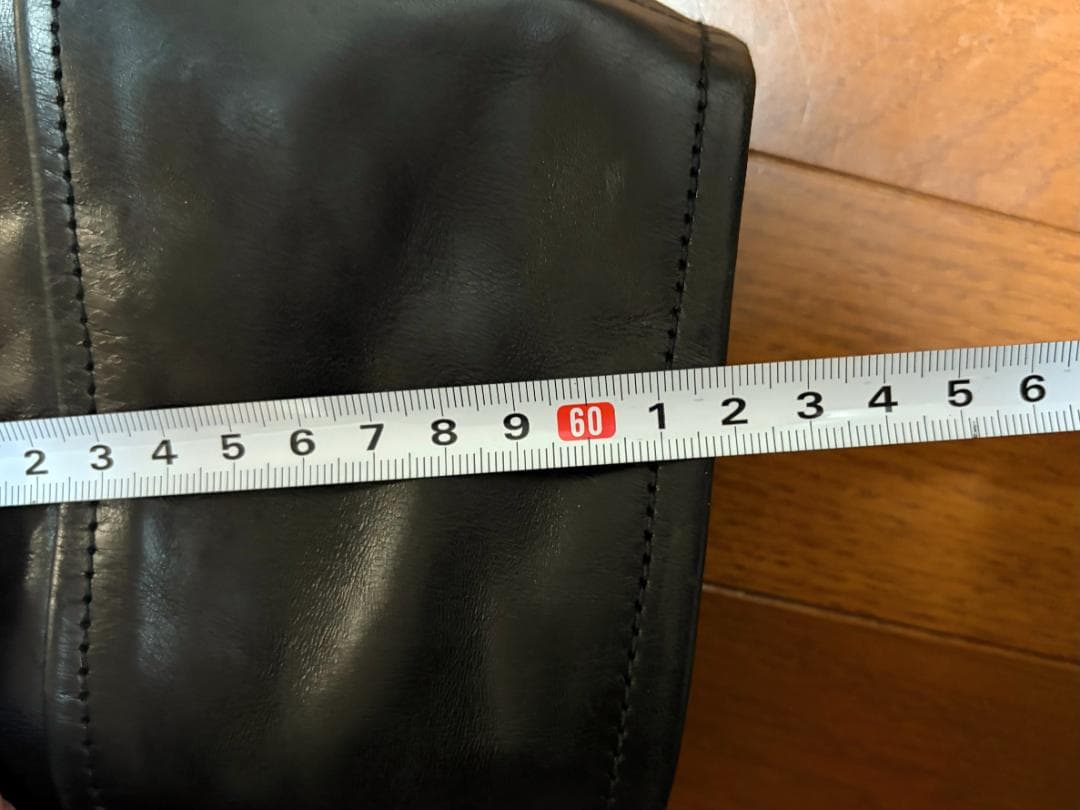 美品／J.Lサイン入】エアロレザー ハーフベルト 38 自立 ホースハイド