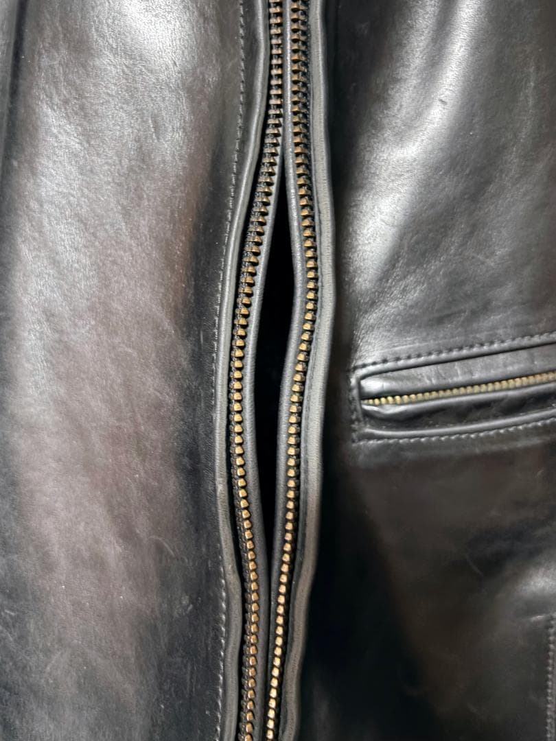 美品／J.Lサイン入】エアロレザー ハーフベルト 38 自立 ホースハイド