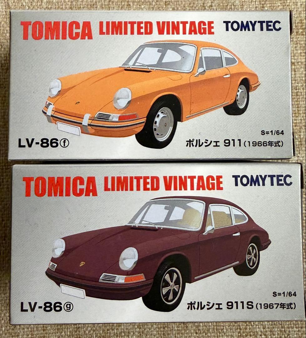 トミカ リミテッドヴィンテージ ポルシェ911セット LV-86f LV-86g TOMYTEC トミカリミテッドヴィンテージ LV-86b ポルシェ 911S(1968年式