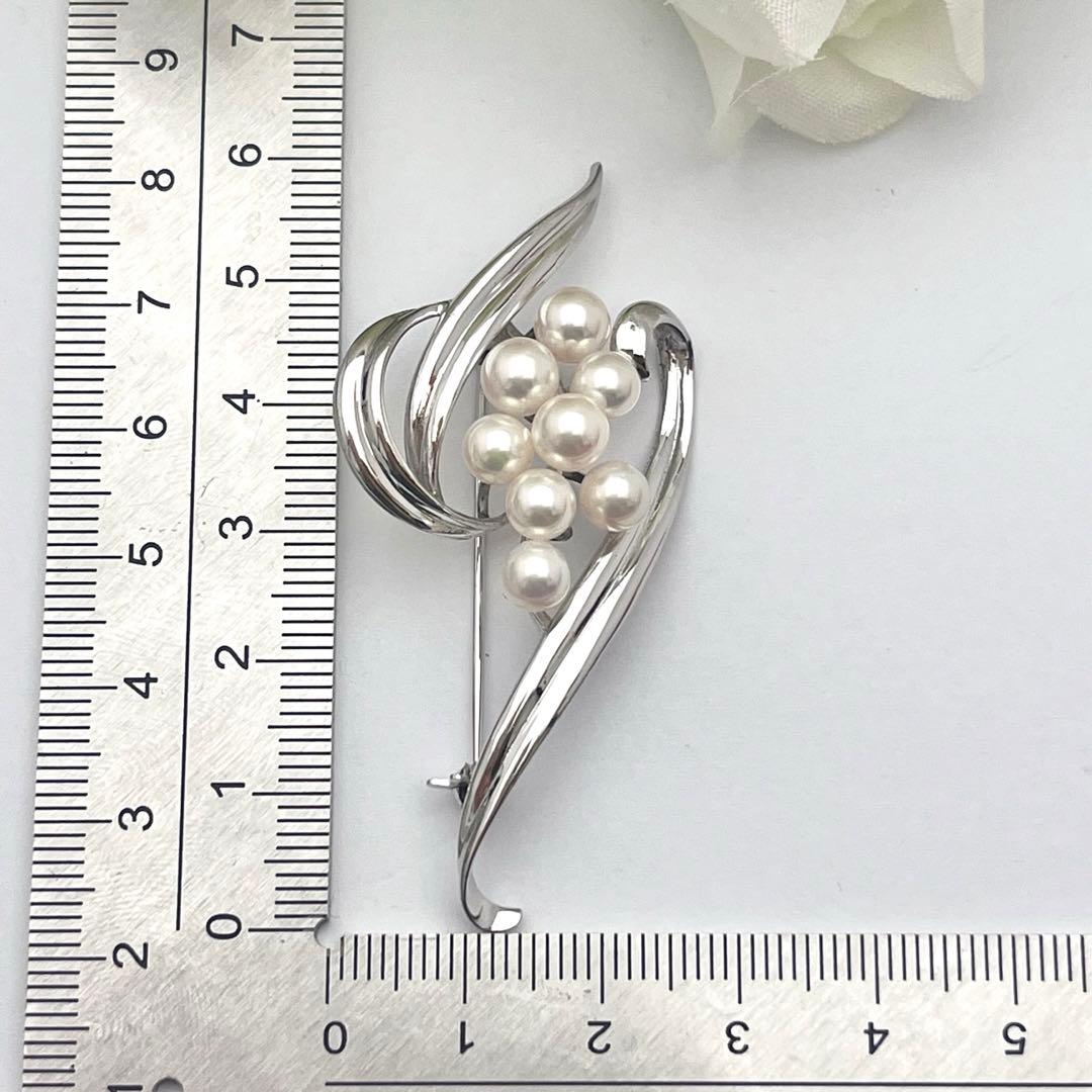 ☆美品☆ミキモト パール シルバー ブローチ 皇室御用達ブランド