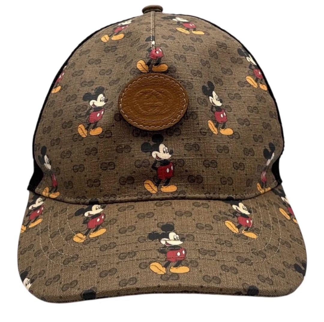 GUCCI グッチ×ミッキーマウス コラボ GGスプリーム 帽子 キャップ