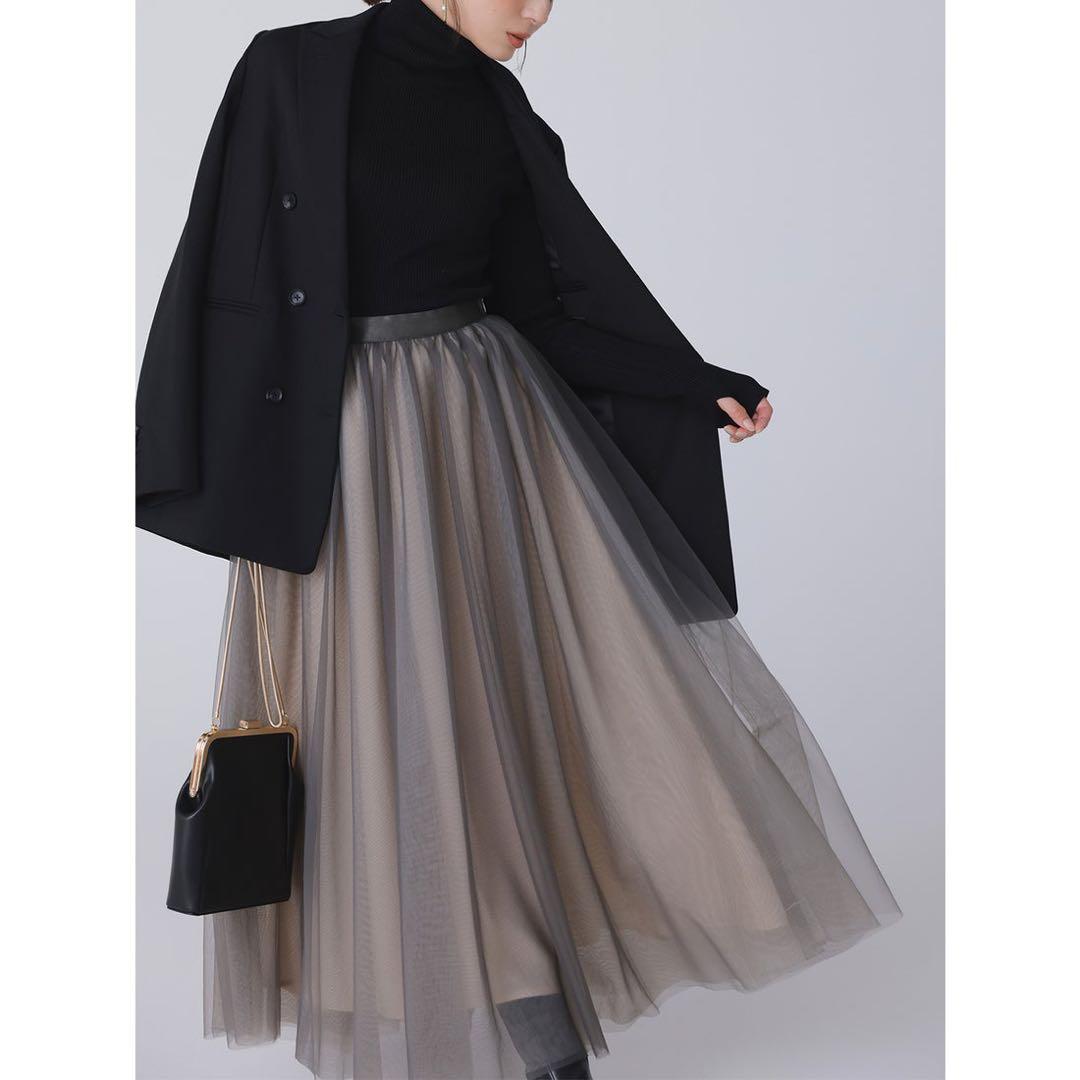 anuans シアーボリュームチュールスカート アニュアンス - メルカリ