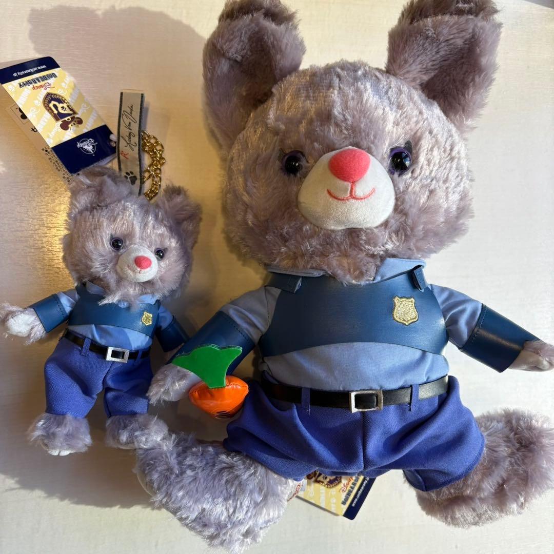 ユニベアシティ ぬいぐるみ M パウキャロット キーホルダー・キーチェーン　2点