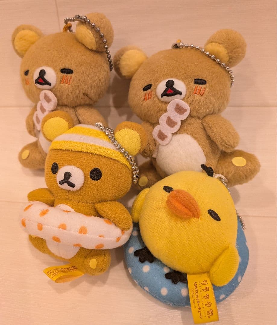 リラックマ うきわ リラックマ茶屋 マスコットキーチェーン 4点 San-X