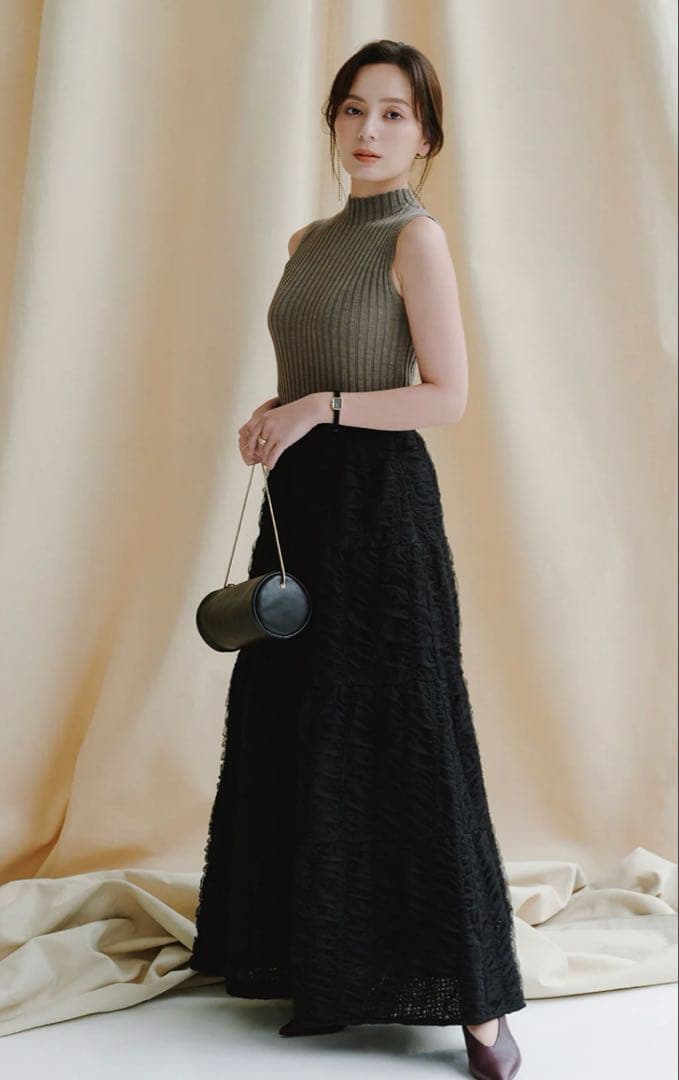 【新品タグ付】エンブロイダリーシアーチュールスカート/anuans エンブロイダリーシアーチュールスカート