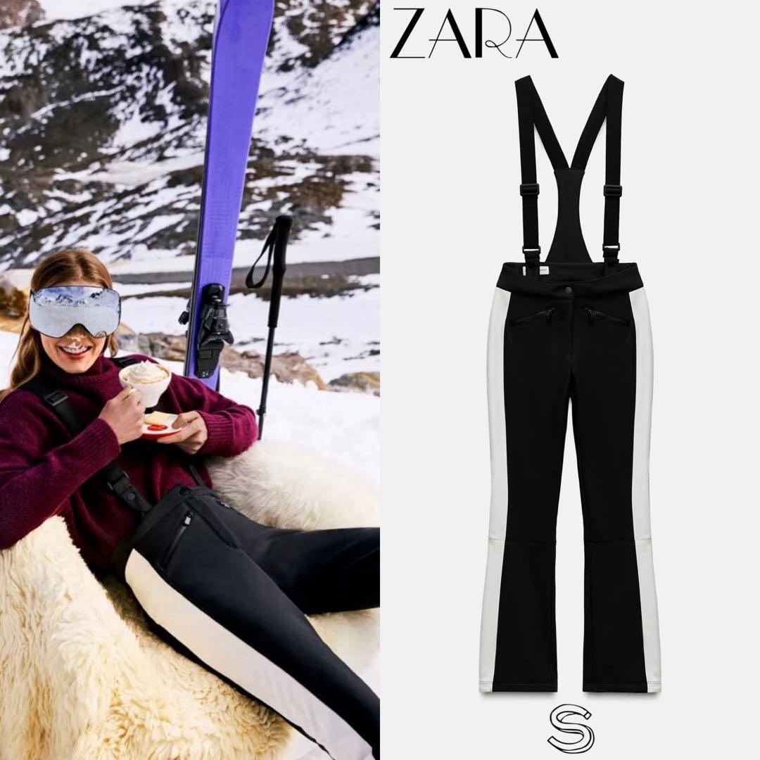 ZARAスキーウェア　ジャンプスーツ　フレアパンツWATER RESISTANT