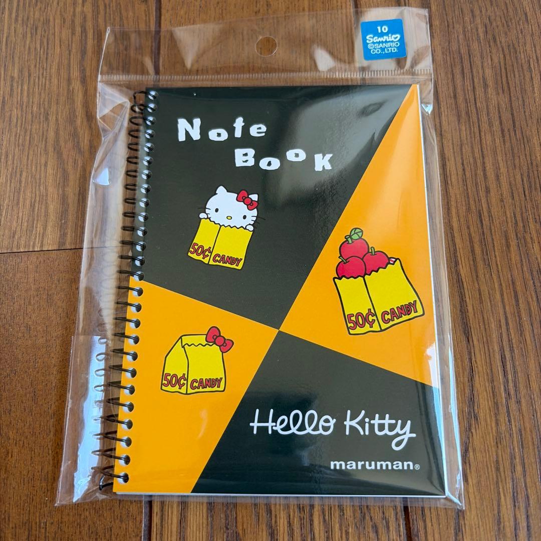 ハローキティ展 A6図案メモ リングノート - メルカリ