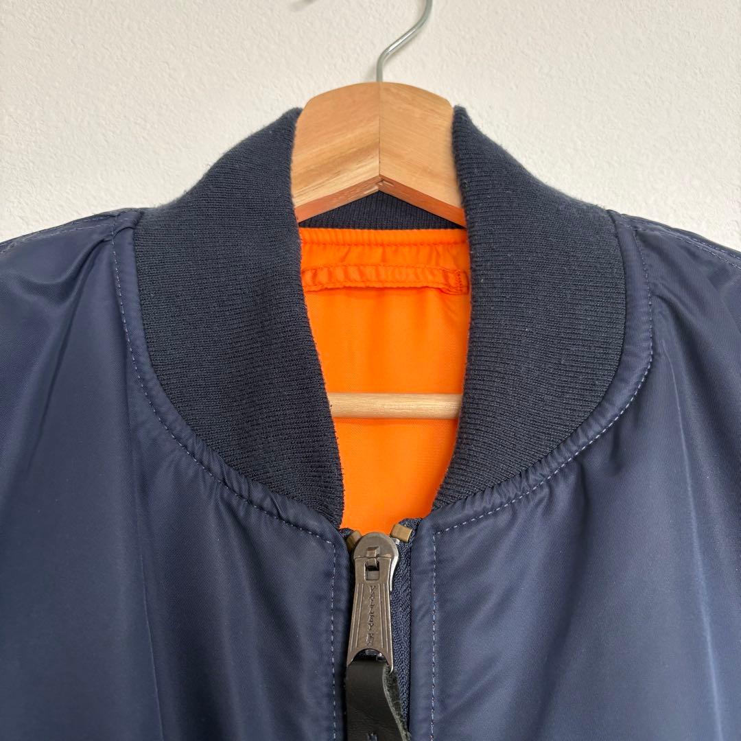 valley apparel ネイビー MA-1 フライトジャケット - メルカリ