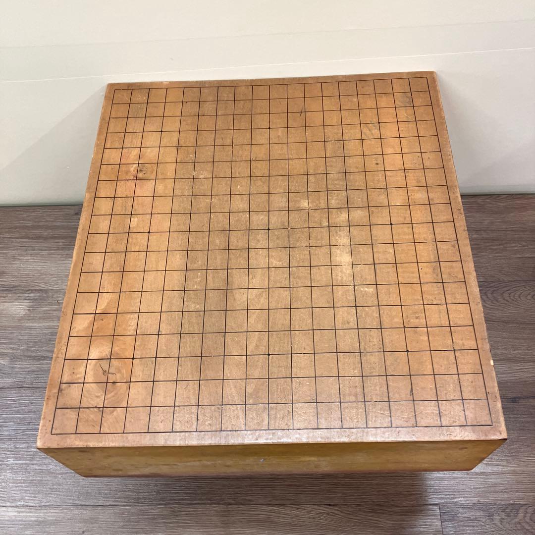 B-3 囲碁盤 足付き 脚付碁盤 天然木 碁道具 昭和レトロ ヴィンテージ
