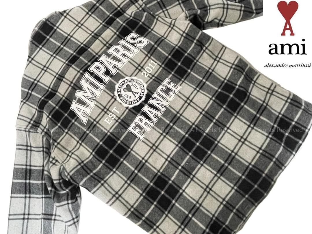 m*v様 AMI PARIS Flannel 　アミパリス　フランネル　シャツジ