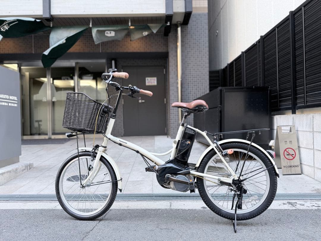 大阪府　パナソニック　電動アシスト自転車 ホワイト　20インチ