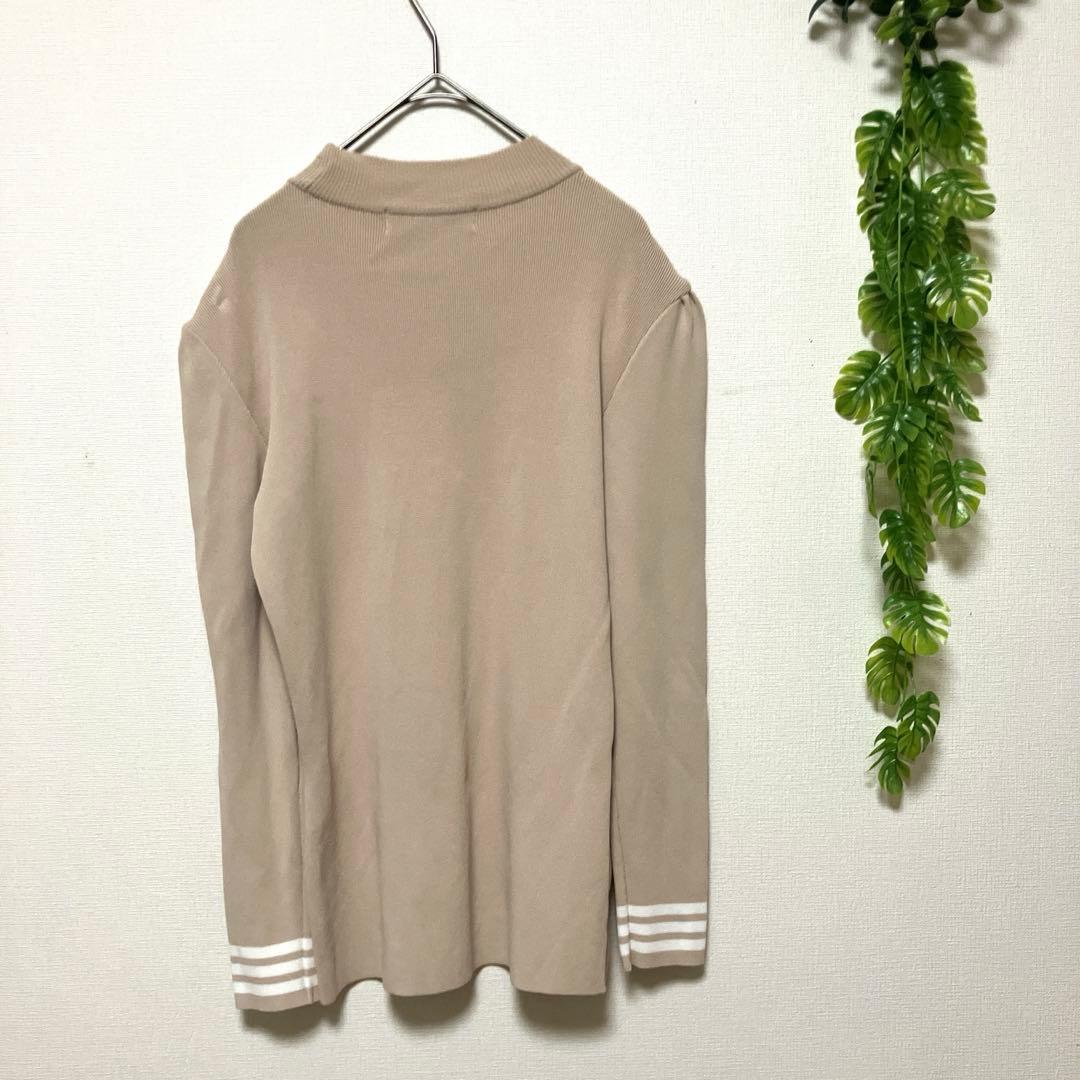 美品♡BORDERS at BALCONY パールレーヨンニット36 ベージュ - メルカリ