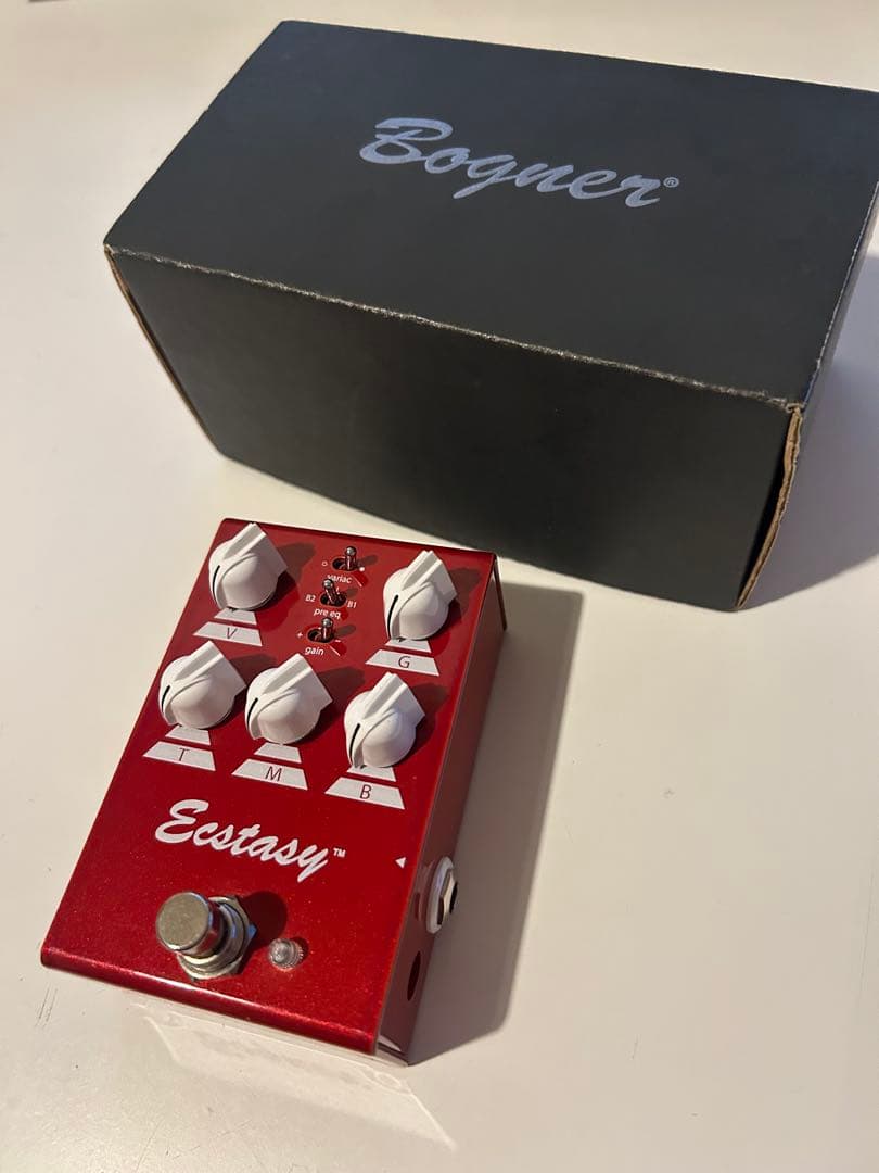 【値下げ・希少】Bogner ECSTASY RED MINI 生産完了 USED Bogner Ecstasy Red Mini Overdrive Pedal w/ Original Box