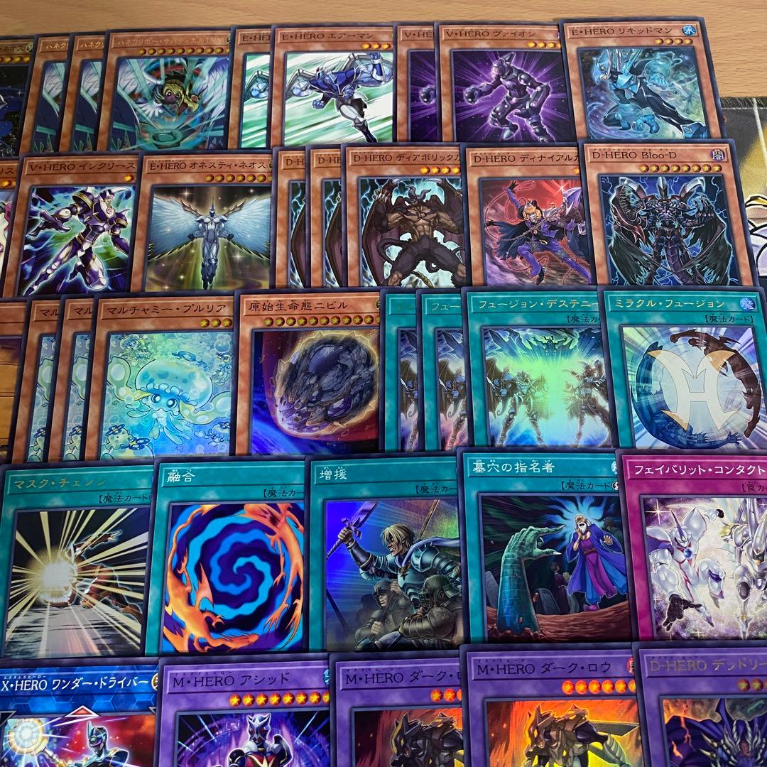 遊戯王 本格構築HEROデッキ40枚＋E X15枚 - メルカリ