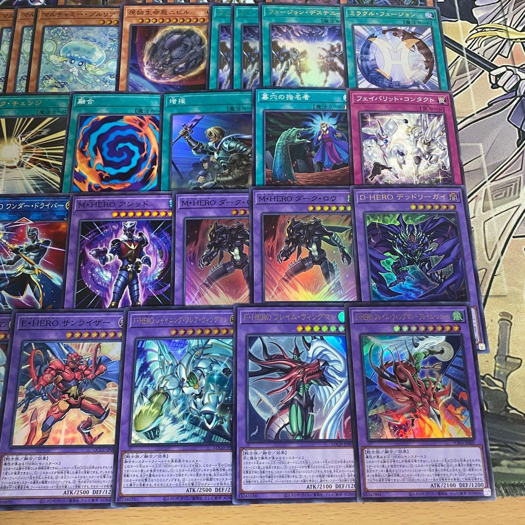 遊戯王 本格構築HEROデッキ40枚＋E X15枚 - メルカリ