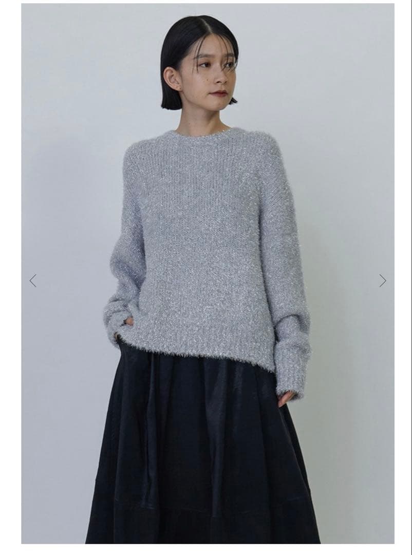 新品未使用 1er Arrondissement ラメシャギーニットプルオーバー