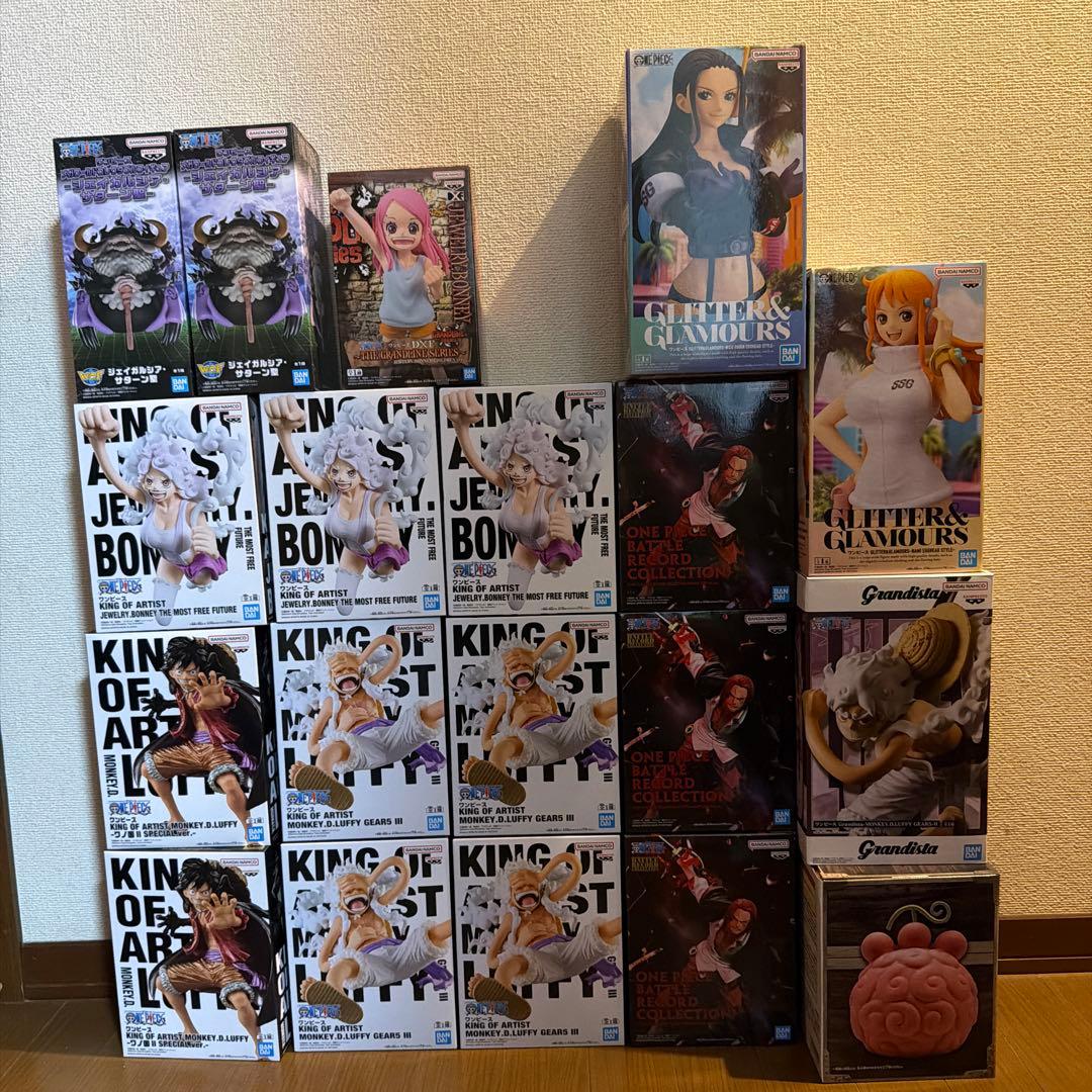 ワンピースフィギュアまとめ売り19個 ルフィ　ボニー　シャンクス　ニカ他