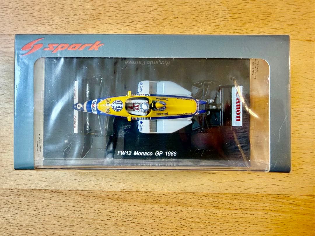 スパーク 1/43 ウィリアムズ FW12 パトレーゼ 1988 マンちゃんのサービスに男気を感じた'88F1日本GP ウイリアムズ