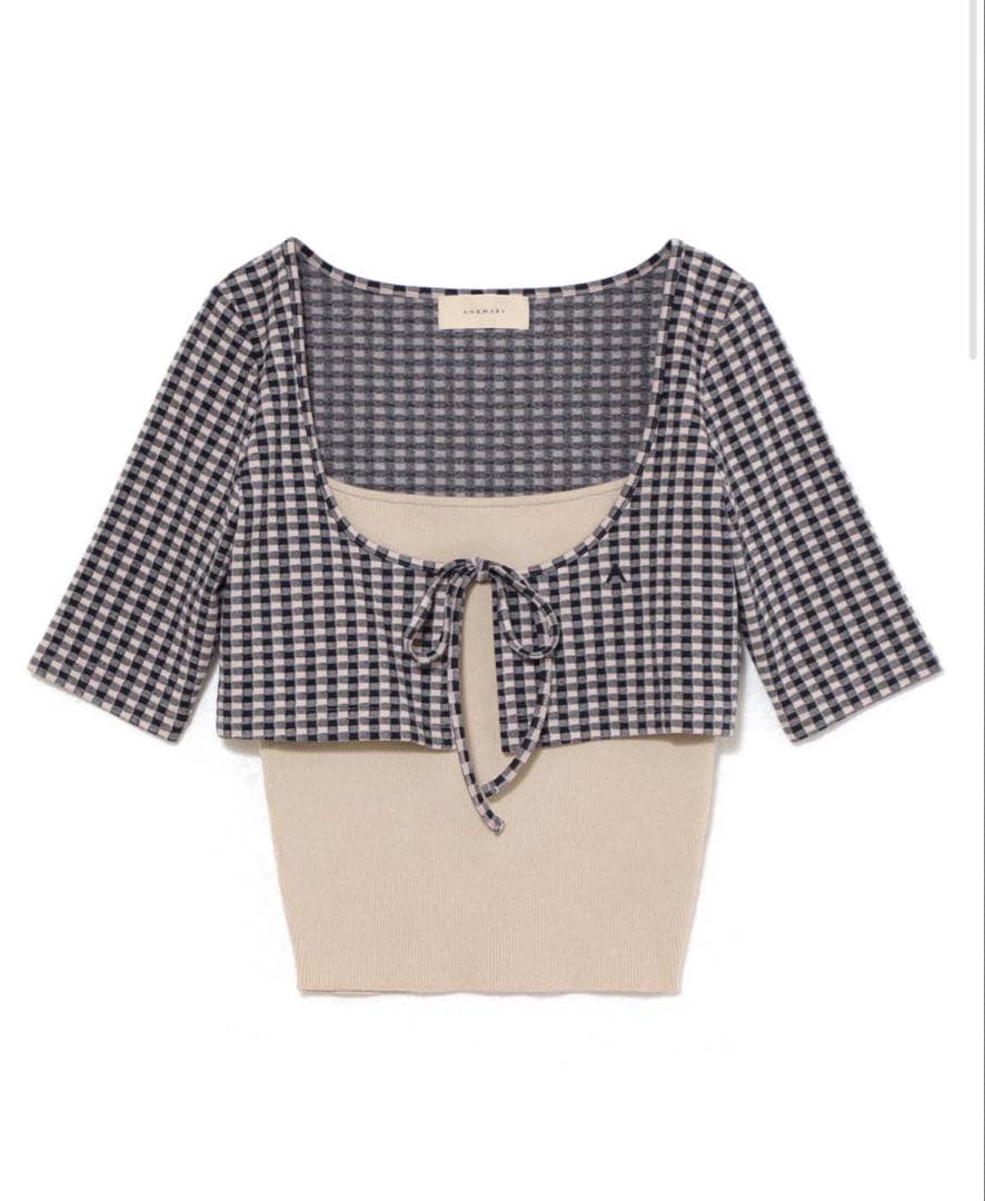 トップス Ava gingham check tops andmary