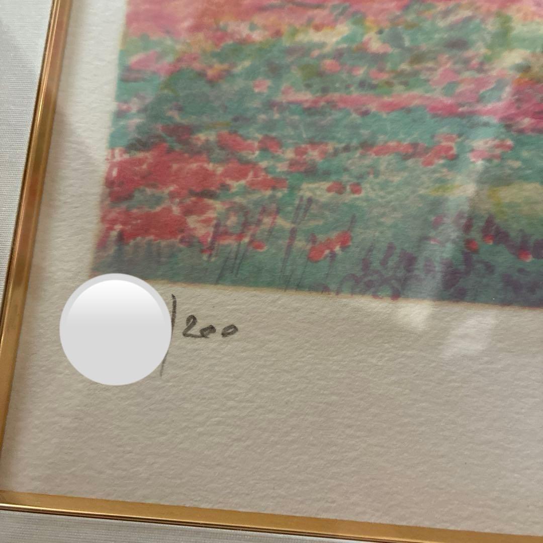 クロード・マヌキアン　反射光　大きなリトグラフ