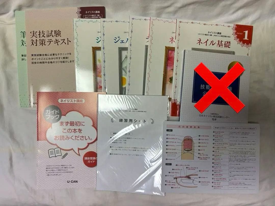 ユーキャン　ネイリスト講座　ネイルテキスト&DVD