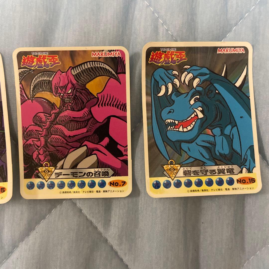 遊戯王 ライトステッカー 希少 丸美屋 ブラックマジシャン等 MARUMIYA