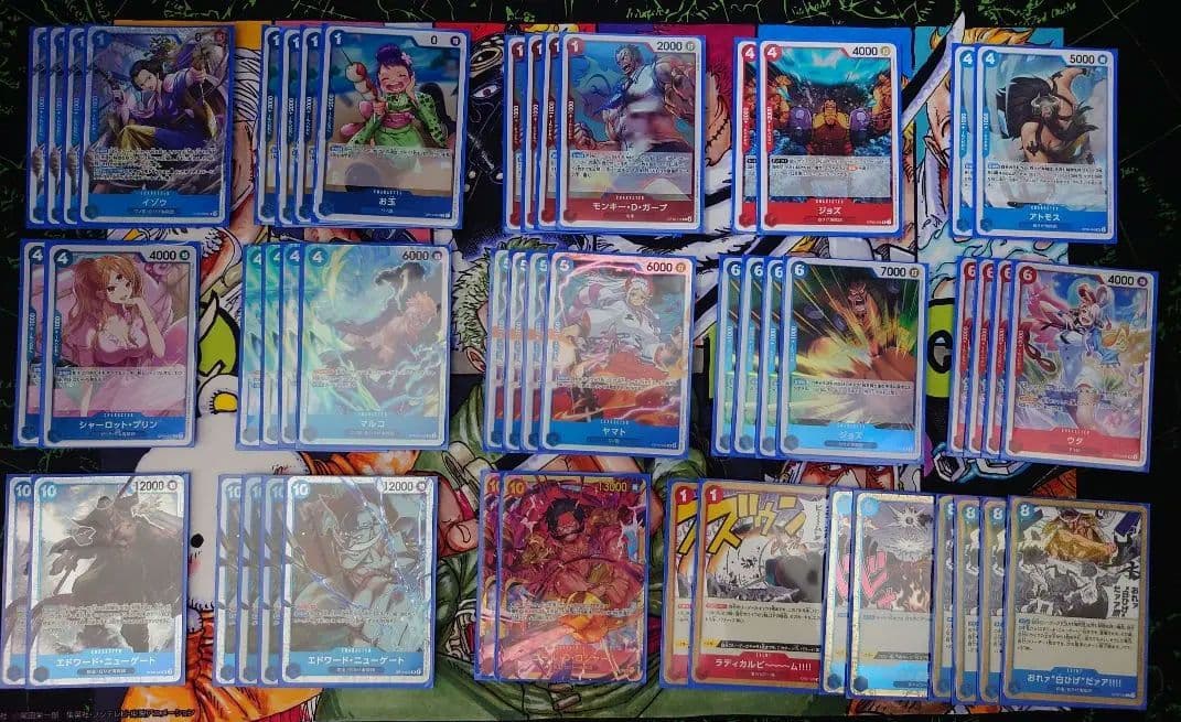 【ワンピースカード】赤青エース 構築デッキ