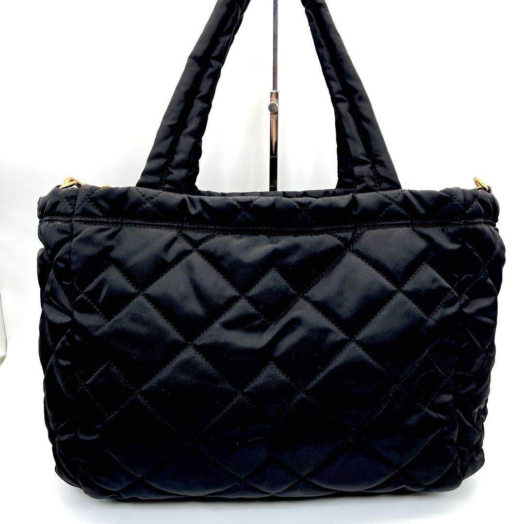 超美品 マークジェイコブス マザーズバッグ キルティング トート