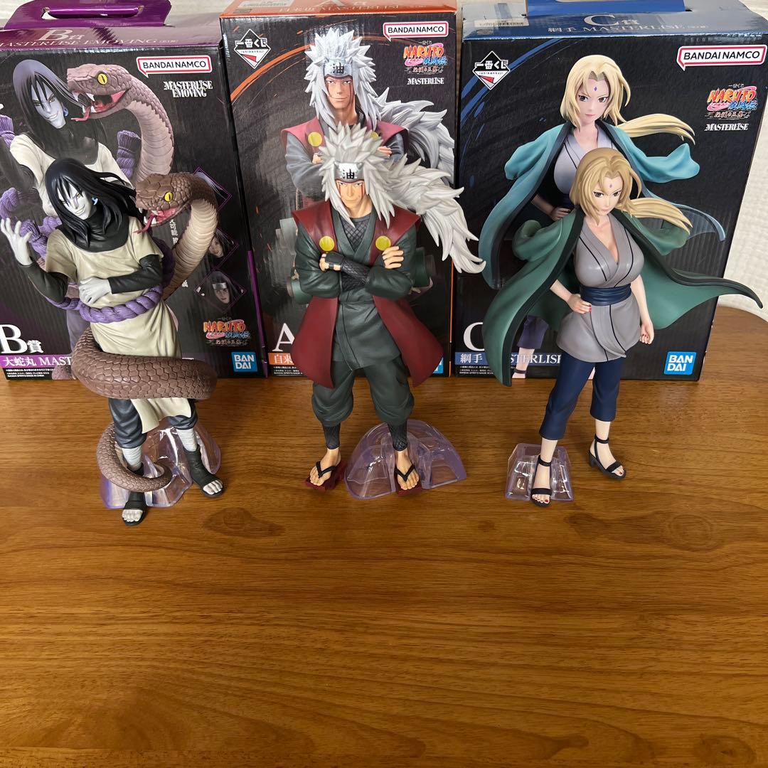 一番くじ NARUTO-ナルト- 疾風伝 伝説の三忍　3体セット 一番くじ NARUTO-ナルト- 疾風伝 伝説の三忍｜一番くじ倶楽部｜BANDAI