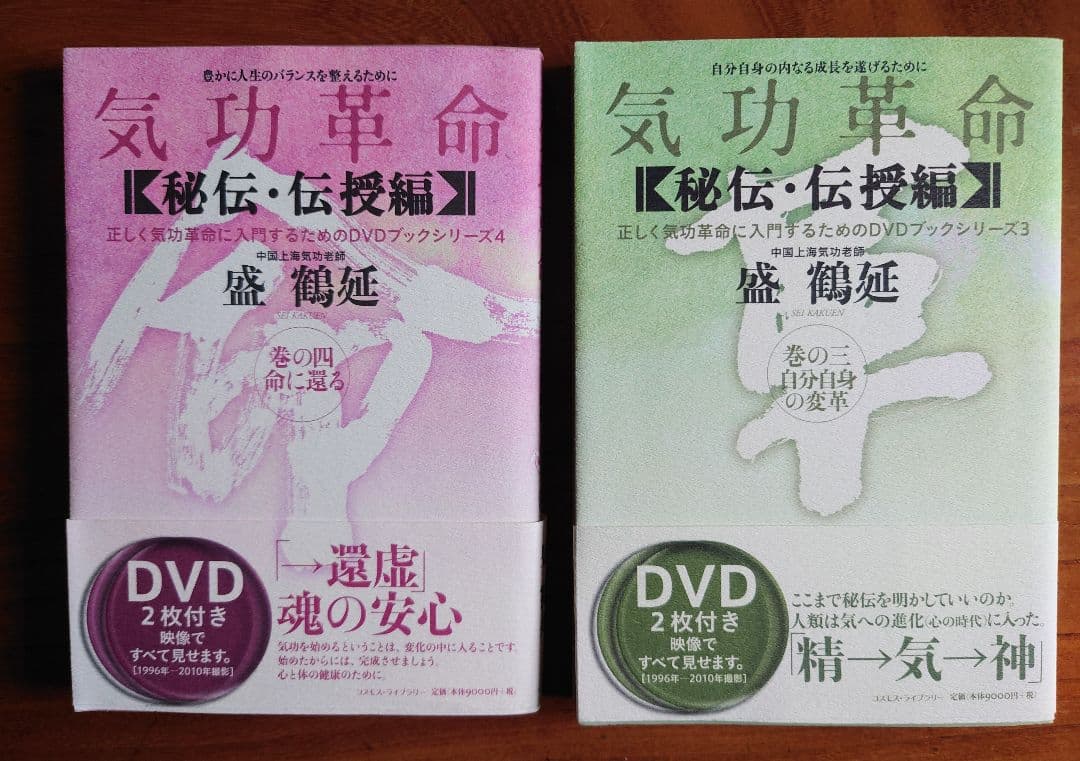 気功革命 [秘伝・伝授編] 4冊セット DVD