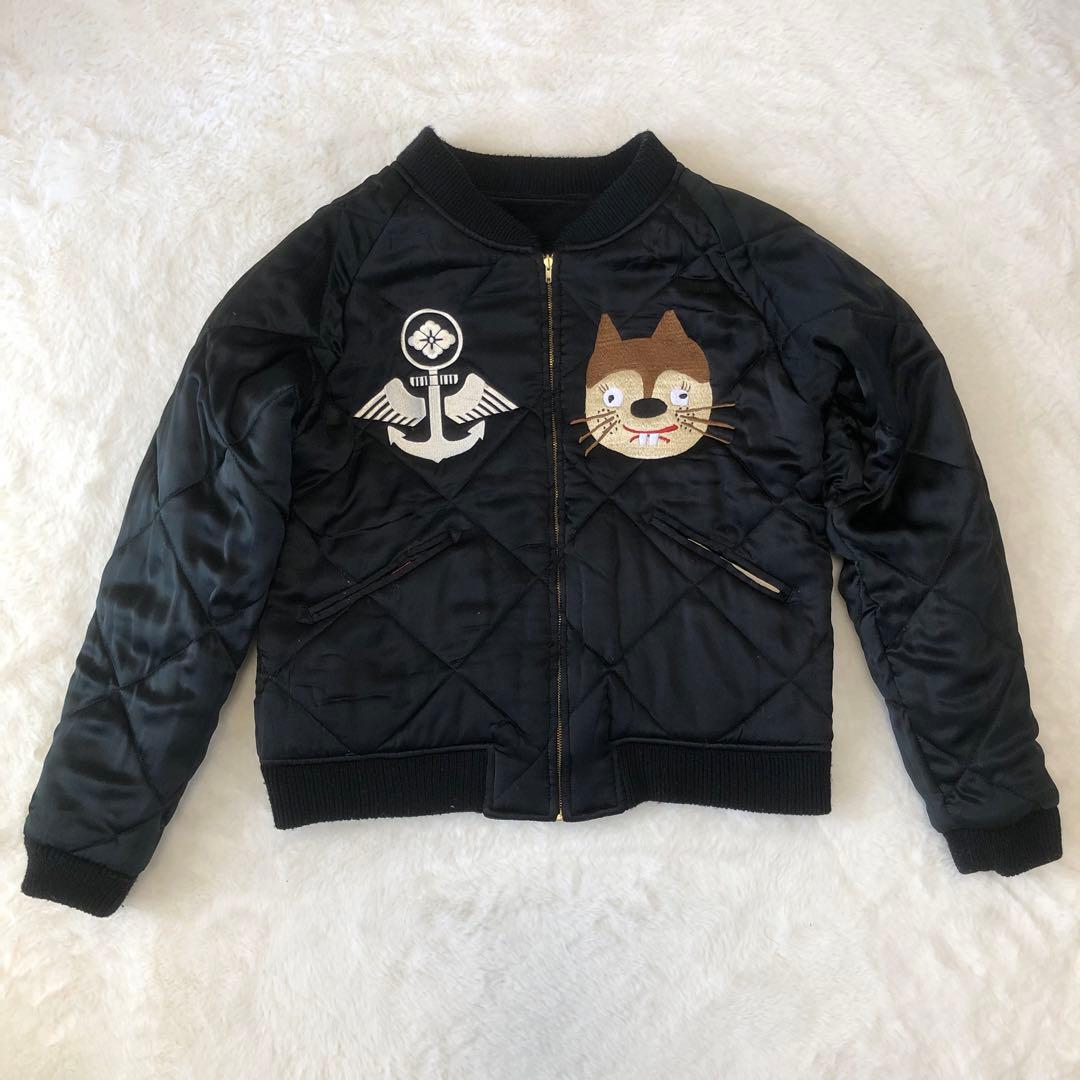 EVISU 20thヤマネ リバーシブル ベロアスカジャン 通天閣 大阪道頓堀