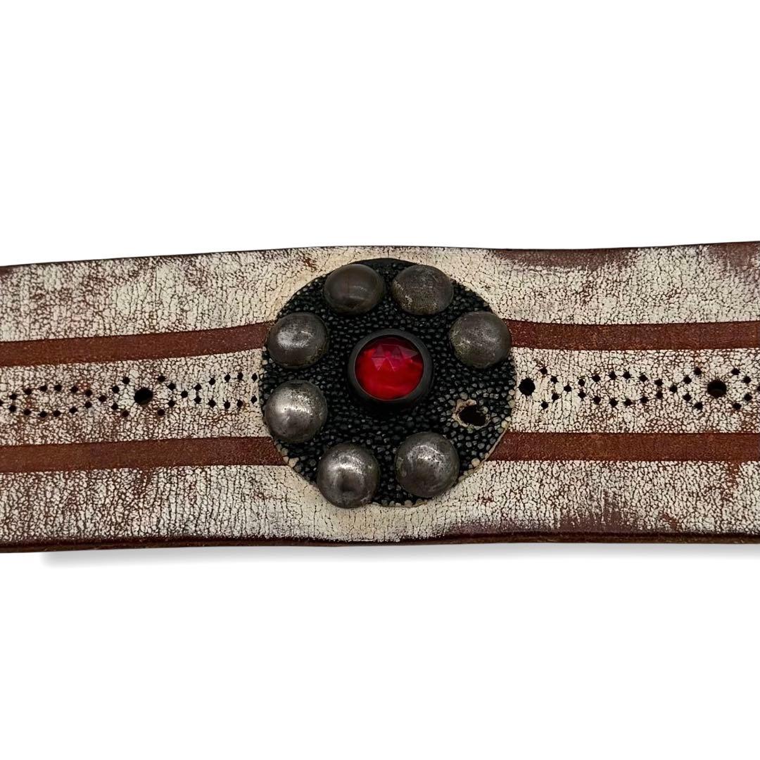 希少品 HTC Stingray × Python studs belt - メルカリ