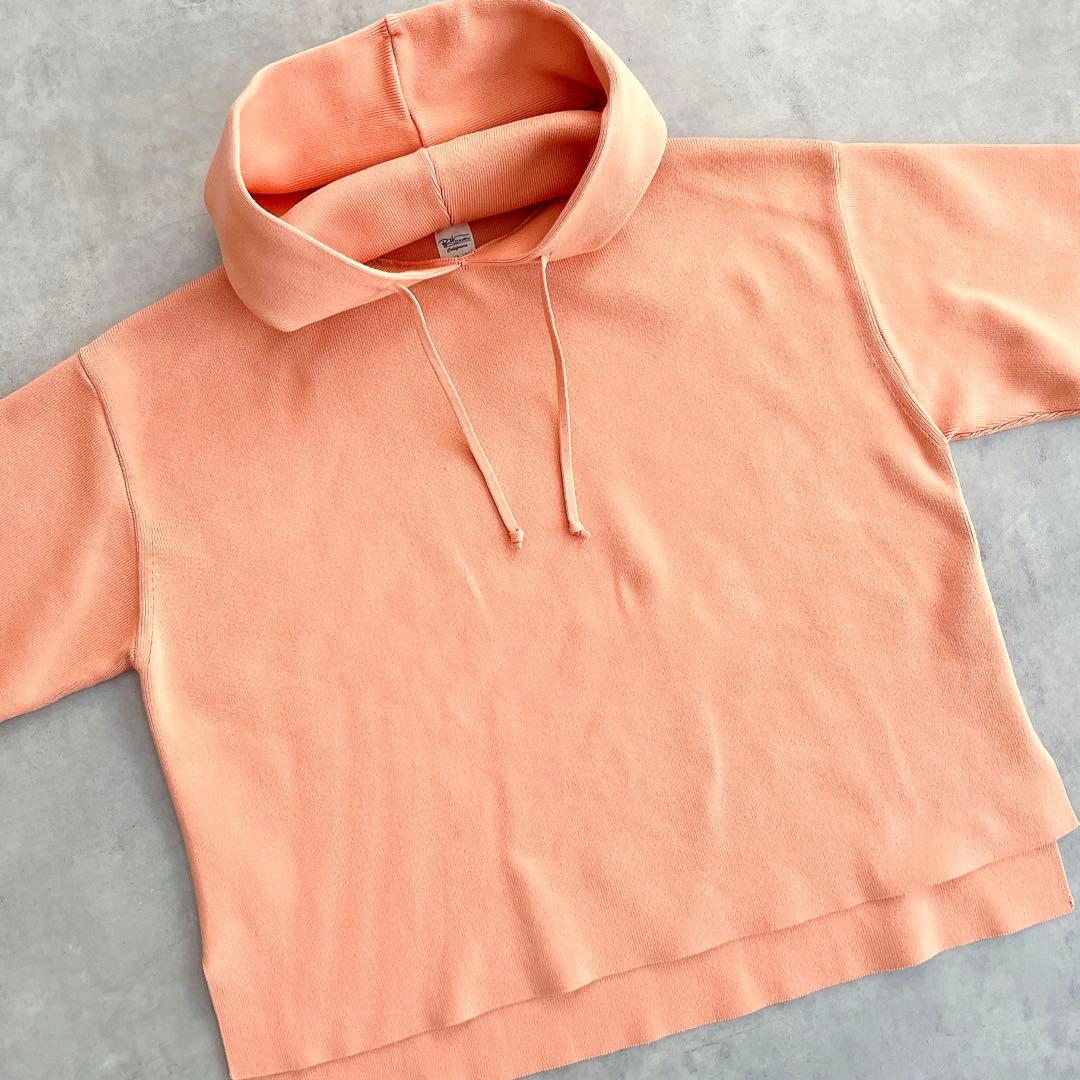 美品 ロンハーマン 春ニット パーカー フーディ フード オレンジ