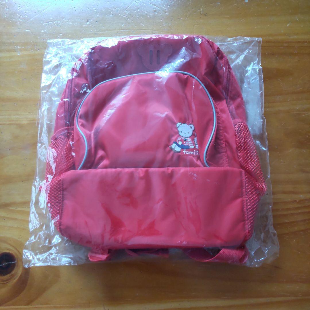 《新品》familiar（ファミリア）赤 ファミリア リュックサック