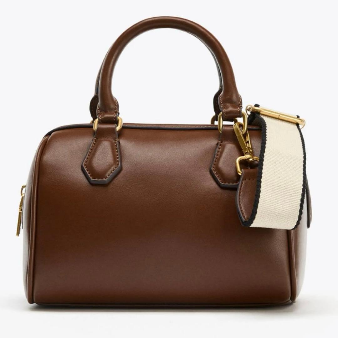 ✨値下げしました✨ZARA シティバッグ ブラウン 新品 チャーム付き