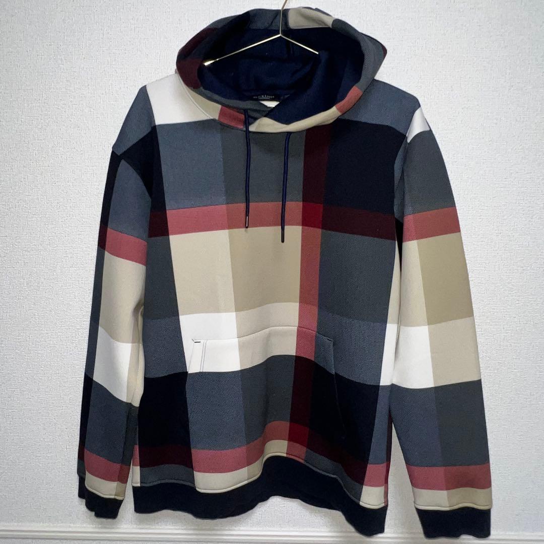 ブラックレーベルクレストブリッジ プルオーバーパーカー チェック（サイズL ）