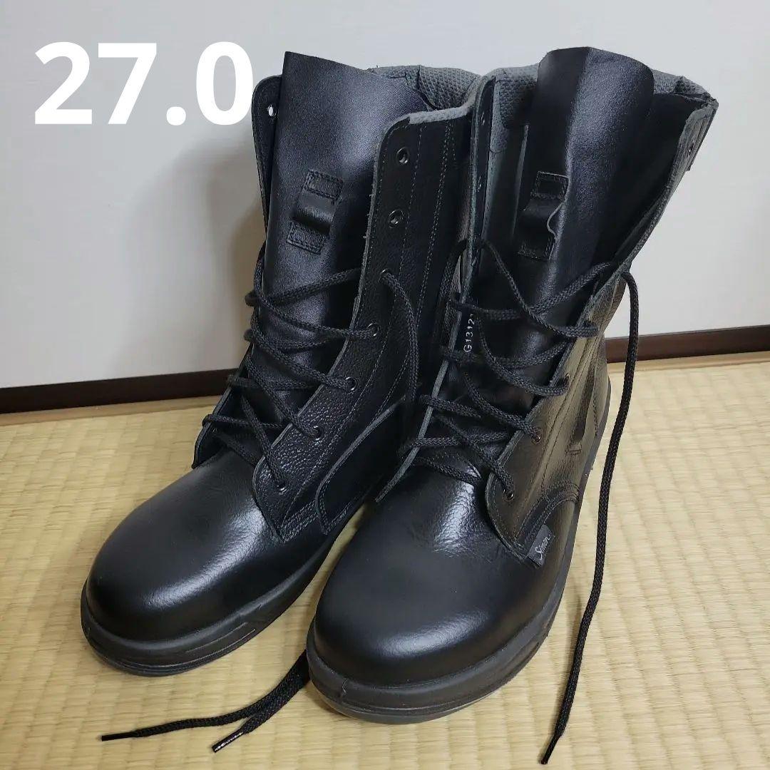 JIS規格 安全靴 シモン Simon 27 ハイカット 黒 ブーツ 反射材