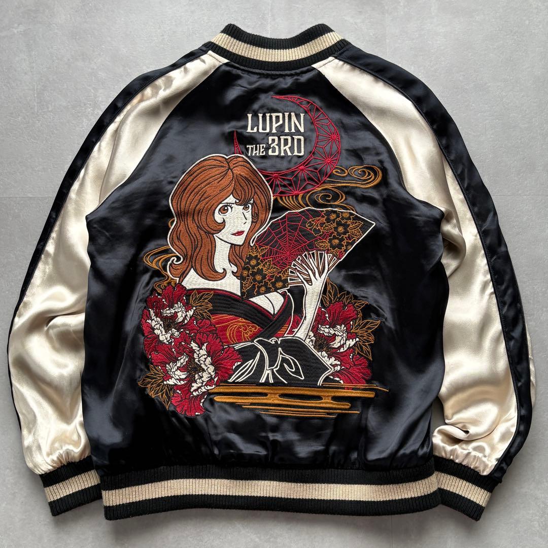 VANSON ルパン三世 スカジャン 峰不二子 リバーシブル 黒赤 希少【M】