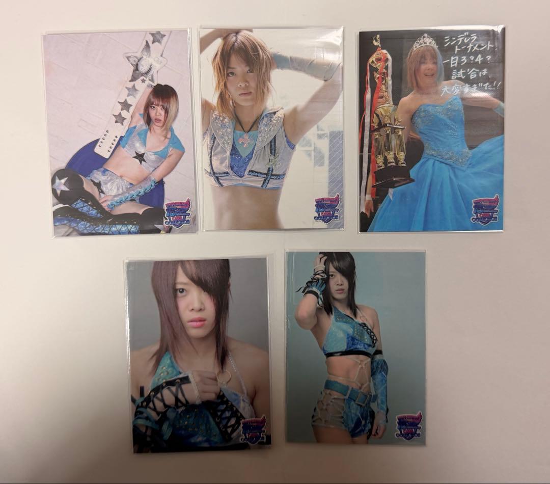 女子プロレス マリーゴールド 岩谷麻優 15周年カード 5種セット C