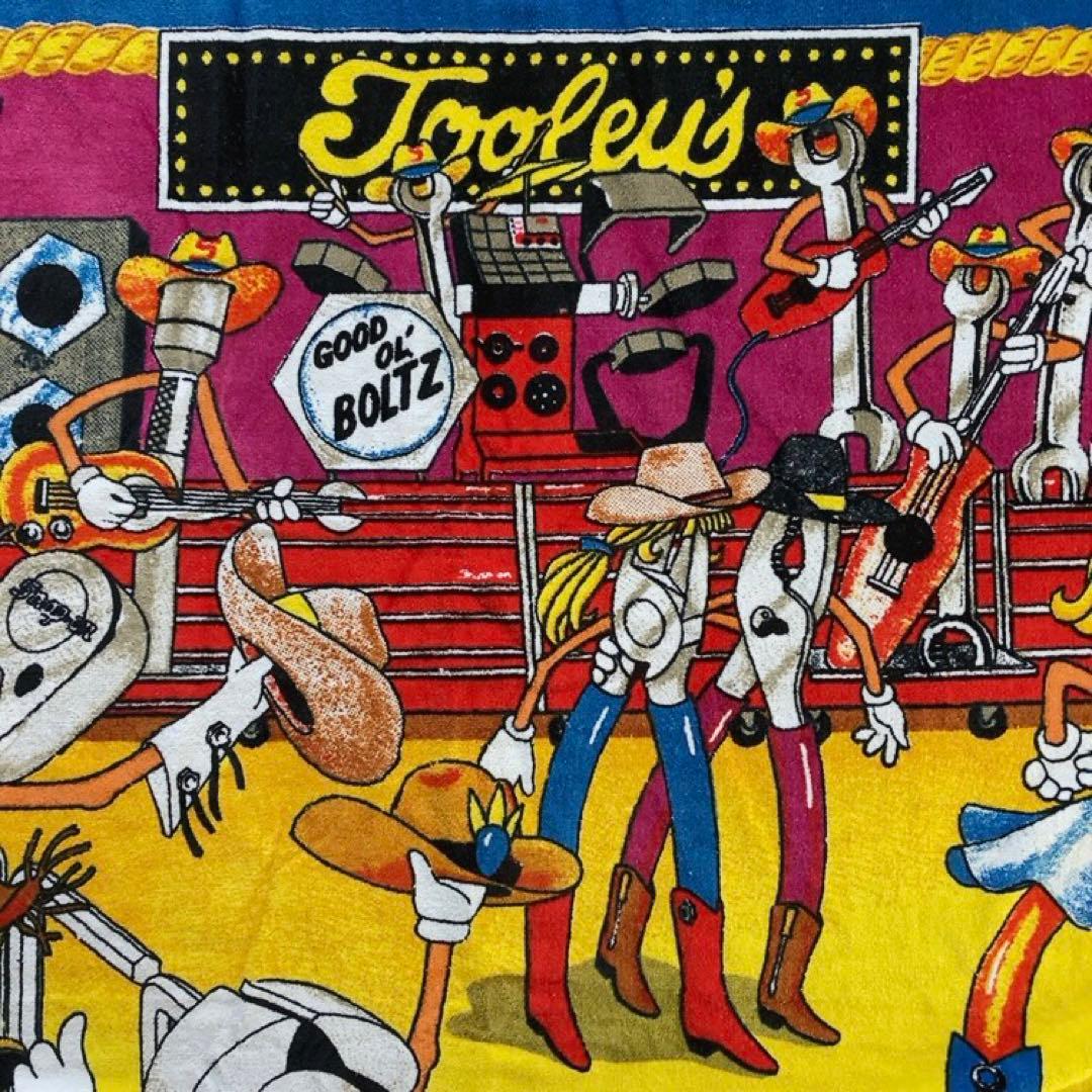 激レア Snap-on 90's ヴィンテージ 大判ビーチタオル USA 工具2