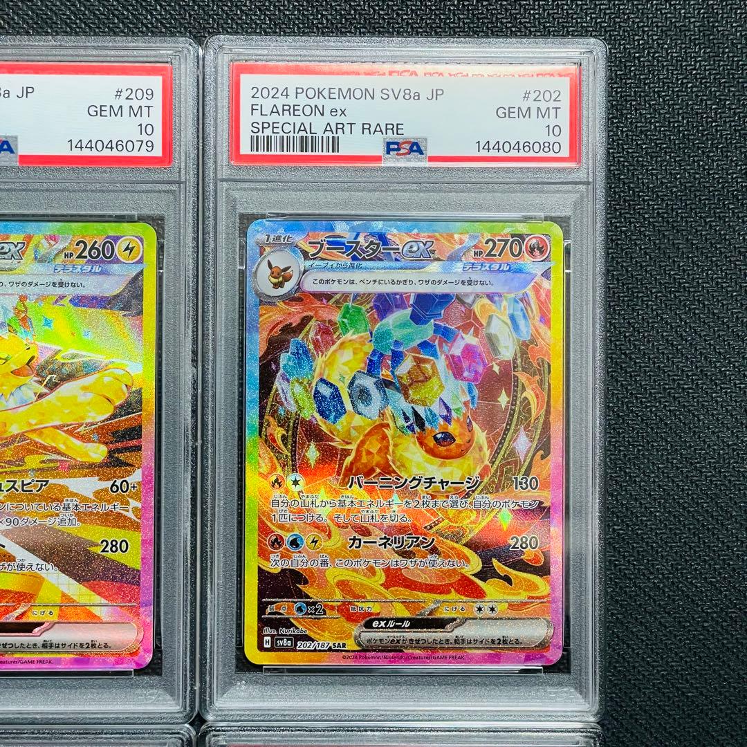 PSA10 図鑑順 10連番 テラスタルフェス ブイズ SAR イーブイ進化