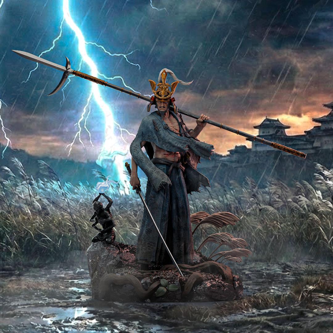 1/8 未塗装未組立 フィギュア ガレージキット 剣聖 葦名一心