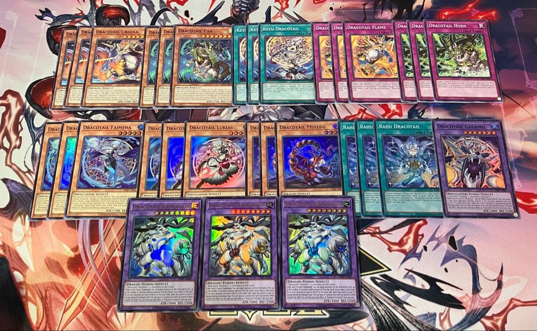 遊戯王　泰亜版　ドラゴンテイル　デッキパーツセット