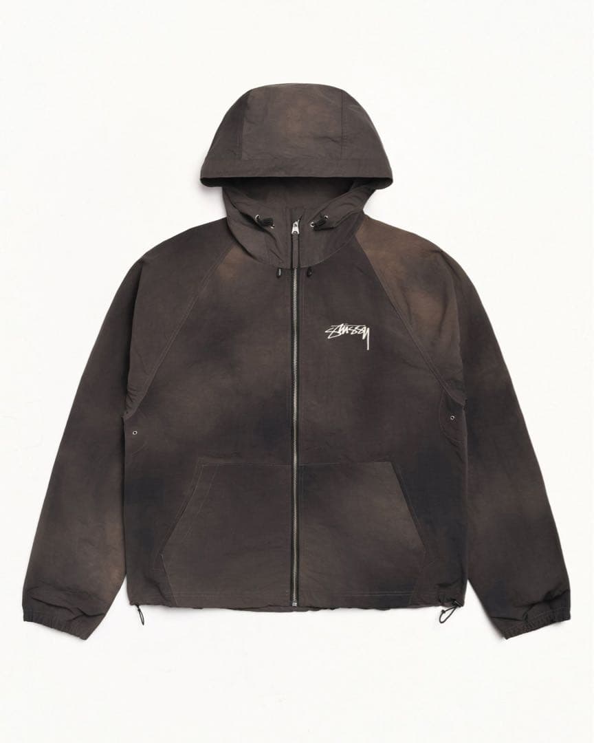 stussy BEACH SHELL WAVE DYE シェルジャケット　L Beach Shell Wave Dye – Black | Outerwear | Stüssy Japan