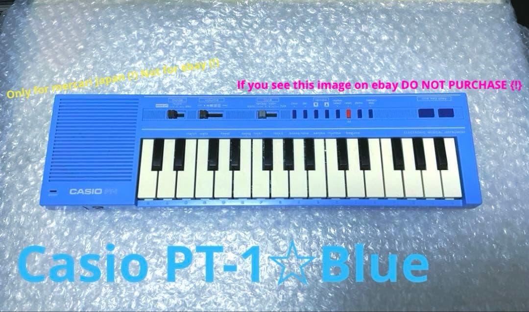Casio PT-1☆ミニシンセサイザー☆ブルー☆超レアカラー☆ Casio PT-1☆ミニシンセサイザー☆ブルー☆超レアカラー☆Casio PT-1