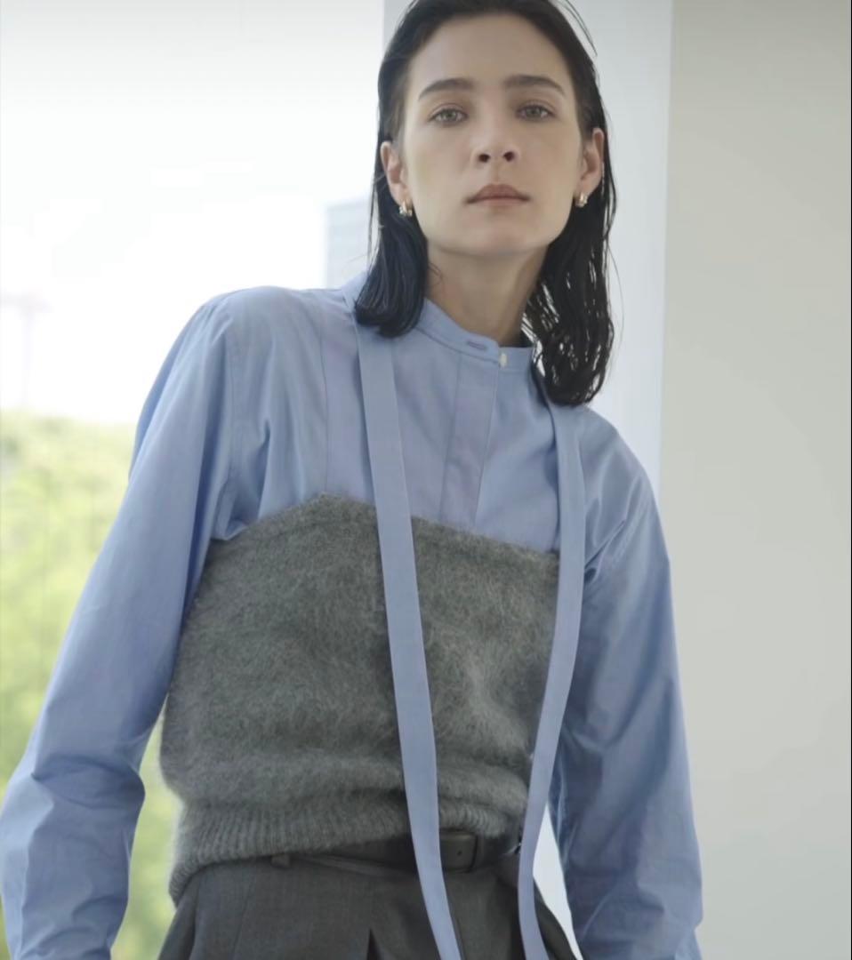 今季 ebure カシミアファーニット キャミソール 58300 ebure(エブール)｜カシミアファーニット キャミソール/ベージュ の通販