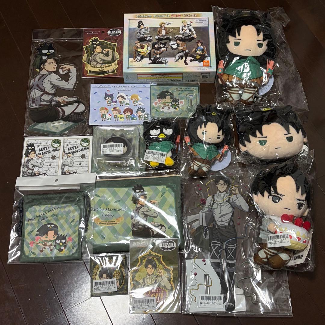 進撃の巨人 サンリオキャラクターズ リヴァイ×バッドばつ丸